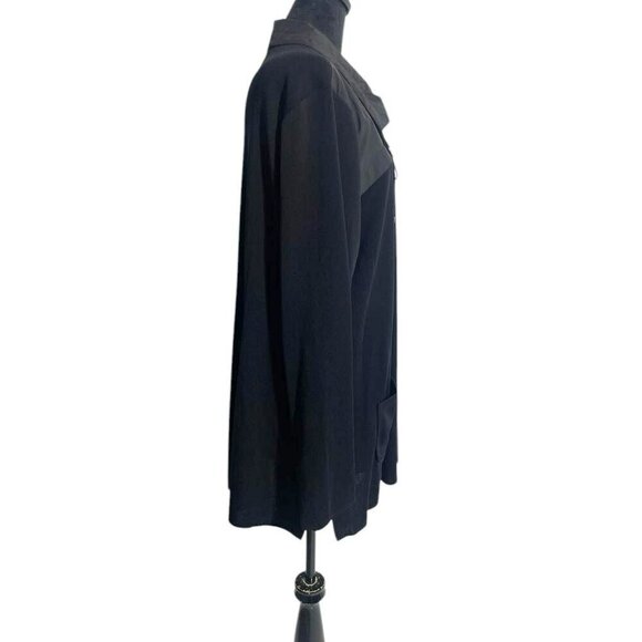 Misook Size 3X  Top Blouse Jacket Button Down Drawstring Pockets - Picture 3 of 6